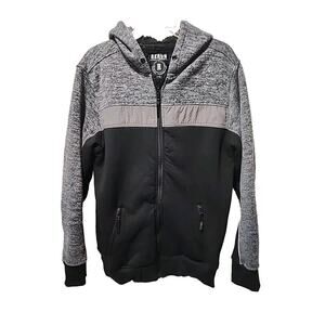 Mens Rerun Supply Company Full Zip Sherpa Lined Thick Jacket Size Large